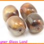 GQ019 20PCS 14*12MM OPALINE BROWN BEADS