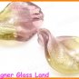 GQ027 LOT 20PCS*21MM LAMPWORK GLASS LEAF BEADS DIY