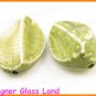 GQ033 LOT 10PC 26*19MM GREEN ARCYLIC BEADS