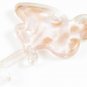 P1223 LAMPWORK GLASS PINK CRANE PENDANT