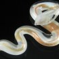 P1226 LAMPWORK GLASS MILKY SNAKE PENDANT