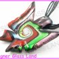 P755F LAMPWORK GLASS FAIRY BUTTERFLY PENDANT NECKLACE