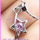 AP196AF STAR RHINESTONE SILVER PLATED PENDANT
