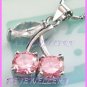 AS376F 8MM SAPPHIRE CHERRY SILVER PENDANT EARRINGS SETS