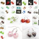 SUPER SALE!!! WHOLESALE LOT 200 PAIRS LAMPWORK GLASS EARRINGS