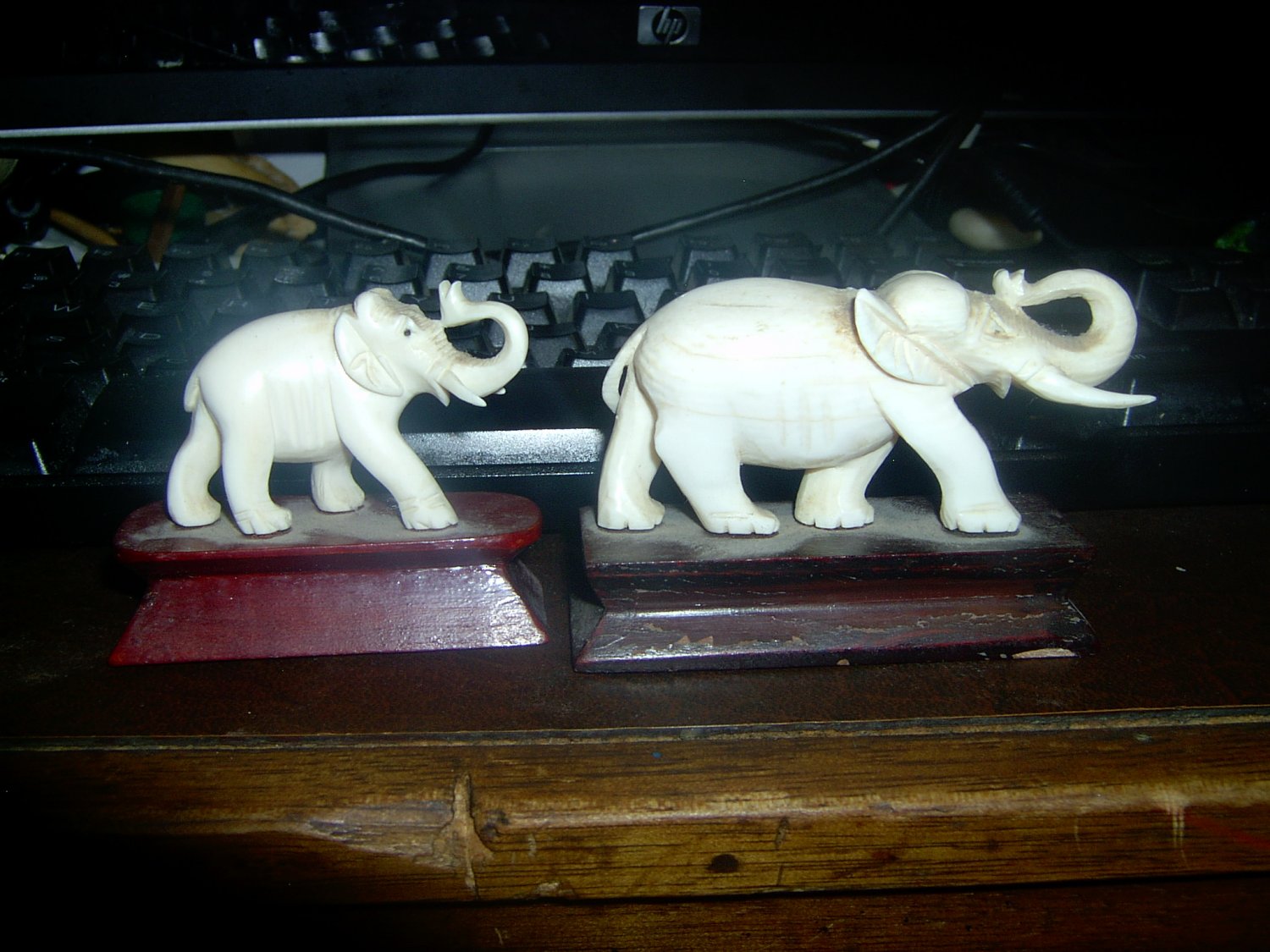 antique real ivory figurines