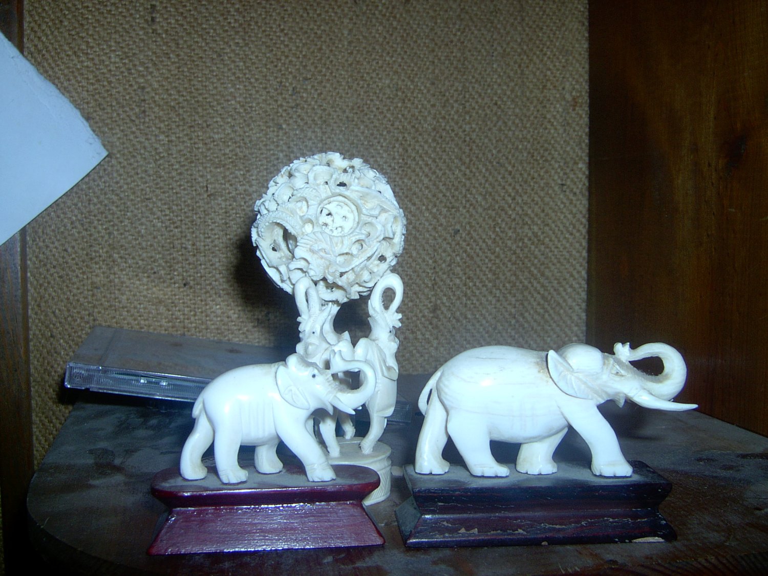 antique real ivory figurines