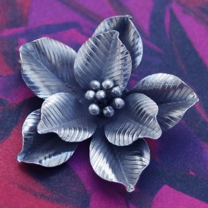 Flower .925 Silver Pendants Handmade by Thai Karen Hilltribe
