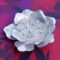 White flower .925 Silver Pendants Handmade by Thai Karen Hilltribe