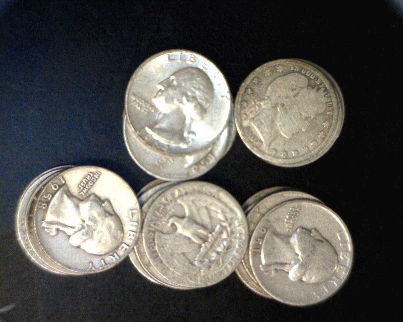 $5 FV 90% Silver Quarters