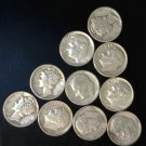 $1 FV 90% SILVER  Dimes