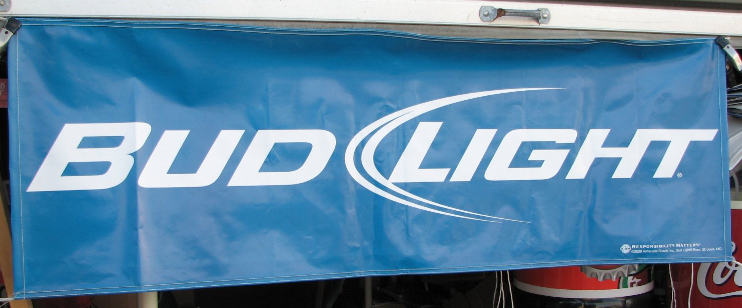 BANNER BUDWEISER BEER BUD LIGHT EXPLOSION LOOK