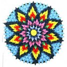 LARGE DECORATIVE DOILY (LIGHT BLUE)