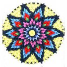 LARGE DECORATIVE DOILY (YELLOW)