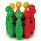 Friendly Family Bowling in a Backpack