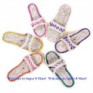Hand-made Knitted Slipperies 100% Natural Made of Corn Husk Comfortable Good to Your Feet