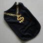 Pet Dog Clothes Apparel Cute Dollar Necklace Design Black Color Waistcoat BDL001