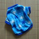Spring Autumn Soft Lint Pet Dog Clothes Apparel Blue Color Stars T-Shirt RLX001