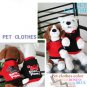 Black Spring Autumn Cotton Pet Dog Clothes Apparel Santa Paws Print Hoodie T028