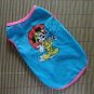 Pet Dog Clothes Apparel Cute Mickey Mouse Design Blue Color Waistcoat B6023B