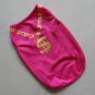 Pet Dog Clothes Apparel Cute Dollar Necklace Rose Waistcoat Rose Color RDL-001