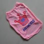 Fashion Pet Dog Clothes Apparel Cute Crown Design Waistcoat Pink Color B6004