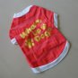 Cotton Pet Dog Clothes Apparel Cute What's Up Dog? Design Red T-Shirt WP001