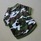 Cotton Pet Dog Clothes Apparel Army Green Design Battle Fatigues T-Shirt T5035A