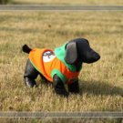 Cotton Pet Dog Clothes Apparel Cute Merry Dog Design Hoodie Orange OT-025
