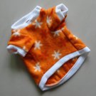 Spring Autumn Soft Lint Dog Clothes Apparel Star Design Orange T-Shirt RCX001