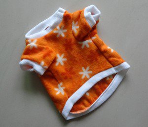 Spring Autumn Soft Lint Dog Clothes Apparel Star Design Orange T-Shirt RCX001