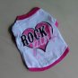 100% Cotton Pet Dog Clothes Apparel Rock Design T Shirt CT-0014