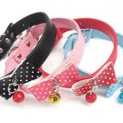 PU Leather Bowknot Style Pet Dog Cat Collars With Bowknot 4 Colors MQ-0106