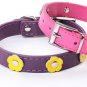 PU Leather Flowers Pet Dog Cat Collars With Flowers 5 Colors MQ-0105