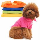 1PCS Comfortable Pet Dog Clothes Apparel Cute POLO T Shirt Size XS S M L PLS001
