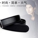 Men’s Genuine Leather Belt Alloy Buckle SW-8076 Black Free Shipping