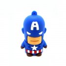 Cute Cartoon USB 2.0 Flash Memory Stick Pen Drive Amerian Captain design 16GB AC001-016