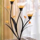Amber Lilies Tealight Holder
