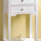 2 Drawer White Telephone Table
