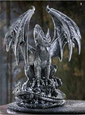 Basalt Dragon Statue