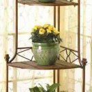 Rustic Corner Baker's Rack