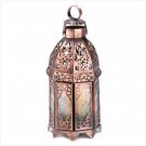 Copper Moroccan Candle Lamp