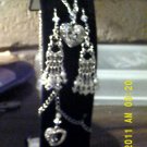 Beautiful Handcrafted 3 piece Platinum & Sterling silver Neclace set