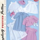 NEW Simplicity Pattern 2629 - Infant Layette Vintage Style 1948
