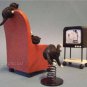 DUBOUT CATS WATCHING SCARY MOVIE CHATS QUELLE HORREUR! STATUE SCULPTURE FRANCE