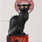 Le Chat Noir Black Cat Sculpture Statue Artist Steinlen