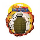 TUFFY'S RUGGED RUBBER NOVELTY DOG FETCH TOY GRENADE SHAPED - XS SIZE WW SHIP