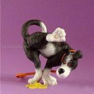 RUFUS, NOT  HERE! Humorous Dog Going Potty Statue Figurine by Ed Van Roswalen