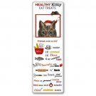 Peekaboo Tabby Santa Cat Christmas Flour Sack Towel with Kitty Cat Treat Recipe