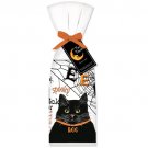 Set of Two HALLOWEEN BLACK CAT Spooky Trick or Treat Flour Sack Towel 100% Cotton